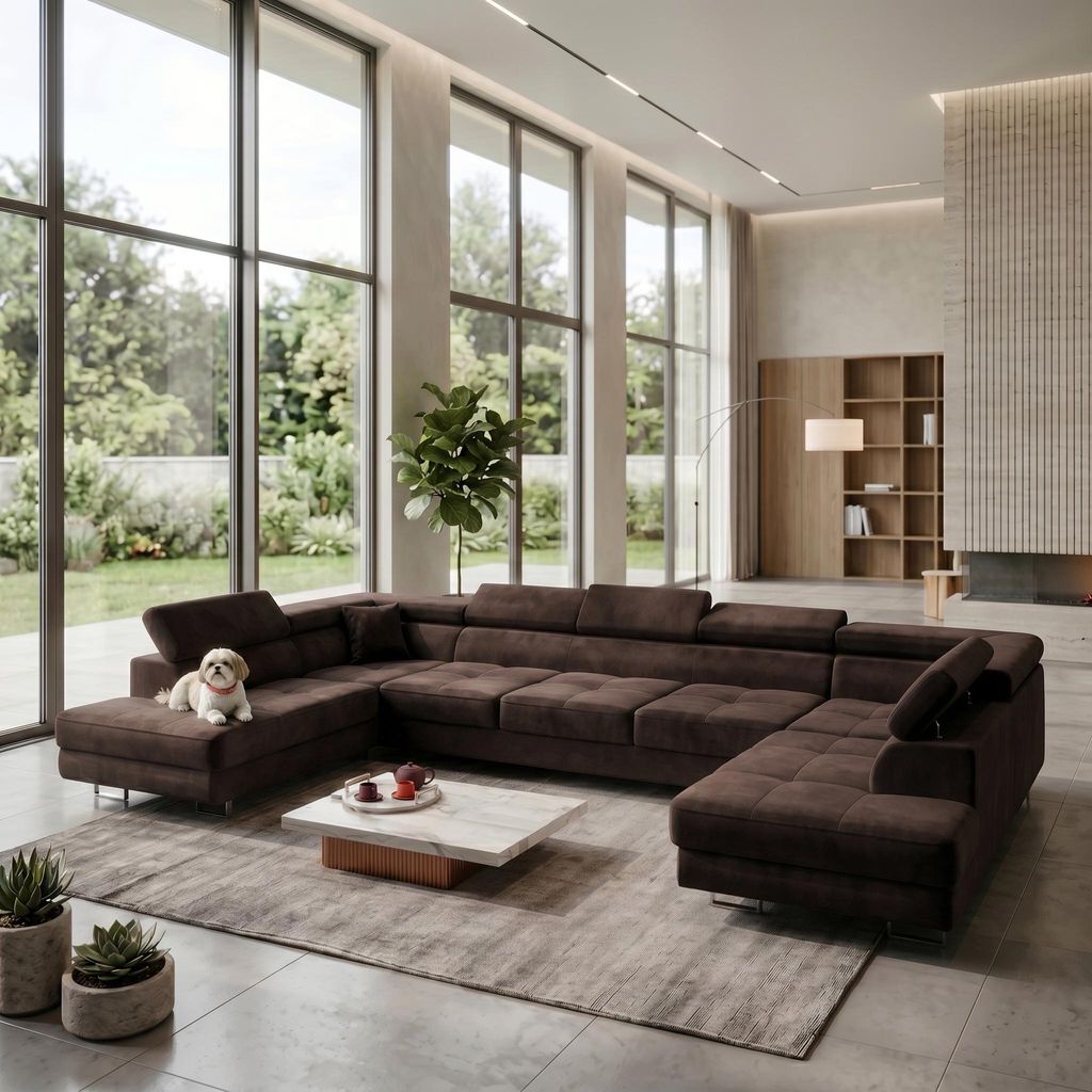 MUFFO Ecksofa U-Form WILD MAXI U2 mit Schlaffunktion Produktbild 