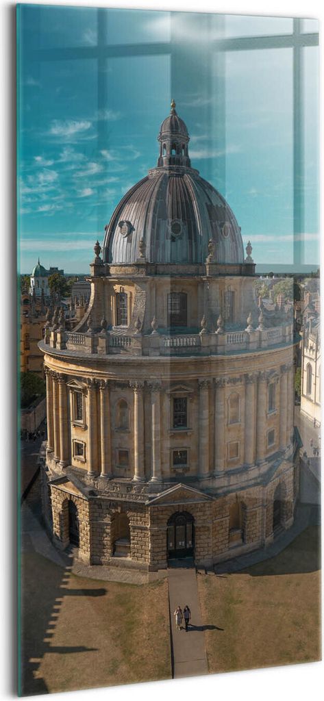 Designer Glasbild - Wandbild - Glas Bild - 60x120 cm - Bibliothek In Oxford, England