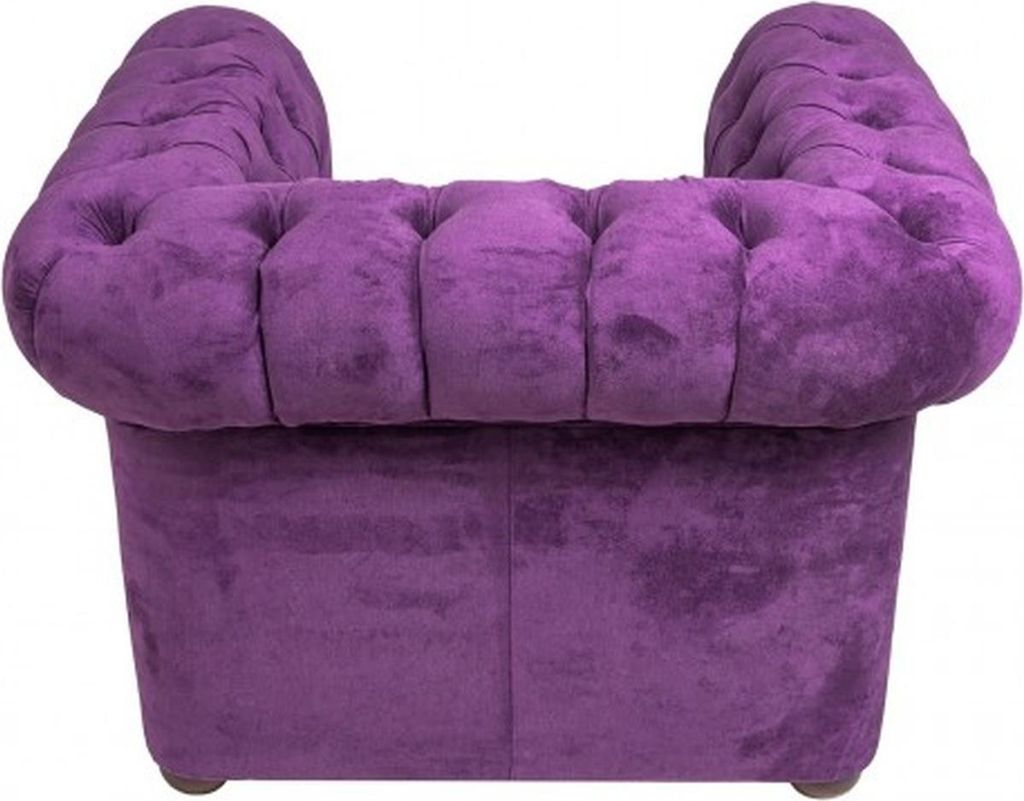 Chesterfield Sessel Couch Polster 1 Sitzer Samt Design Couchen Sofas Textil Neu