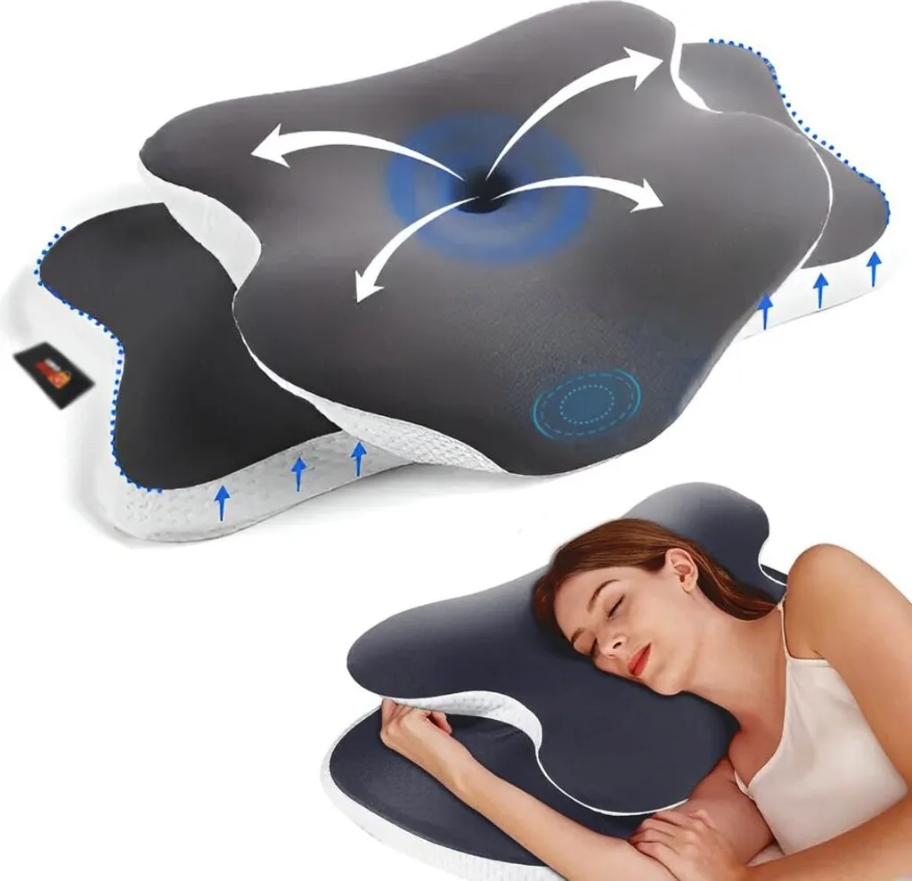 Coussin Orthopédique pour Soutien Nuque et Épaules - Linomag 65x40cm