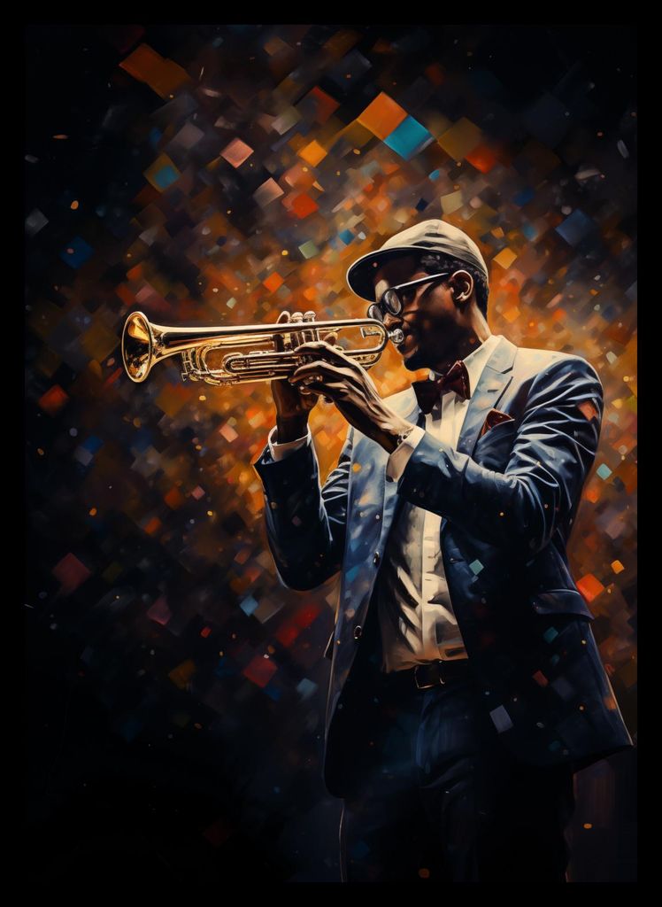 Plakat 25x35cm Symphonie auf der Trompete