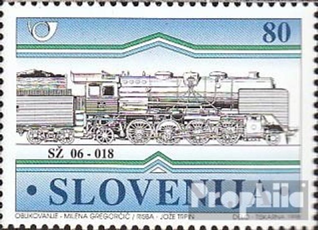 Briefmarken Slowenien 1998 Mi 231 (kompl.Ausg.) postfrisch Dampflokomotiven