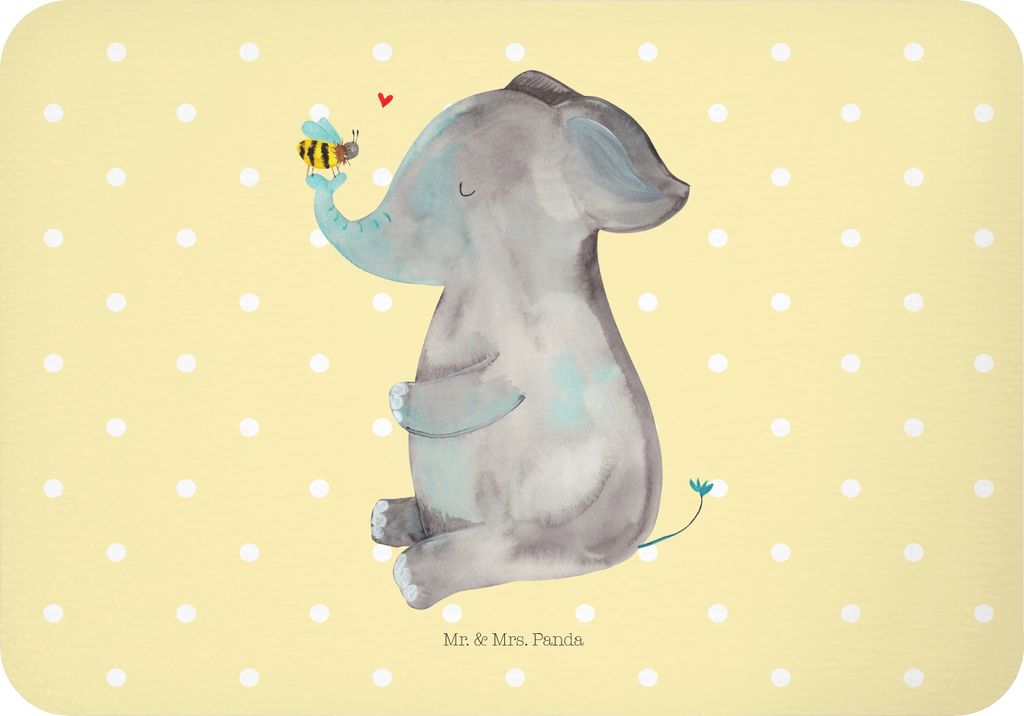 Mr. & Mrs. Panda magnet Elefant Biene - Gelb Pastell - Geschenk, Lustige Sprüche, zettelhalter, Liebe, haftmagnet, Liebesspruch, Notizhalter, whit...