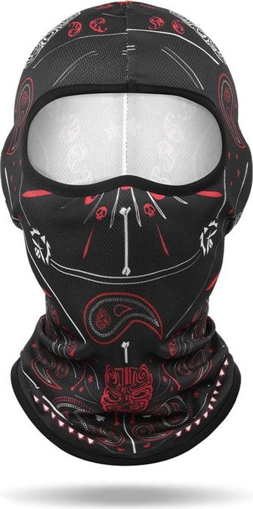 INF Bedruckte Mesh Sturmhaube Motorradhelm Innenfutter - Atmungsaktiv & Lustige Maske