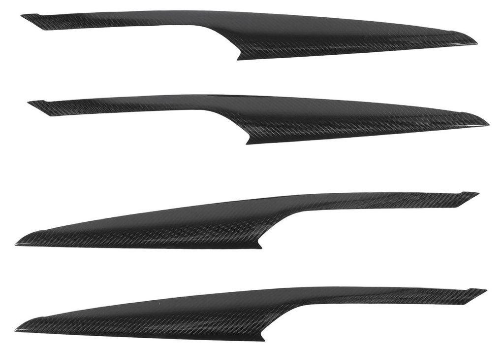4-teiliges Set aus kratzfesten Zierleisten für die obere Armlehne der Türinnenverkleidung aus Kohlefaser, passend für X3 G01 2018-2024