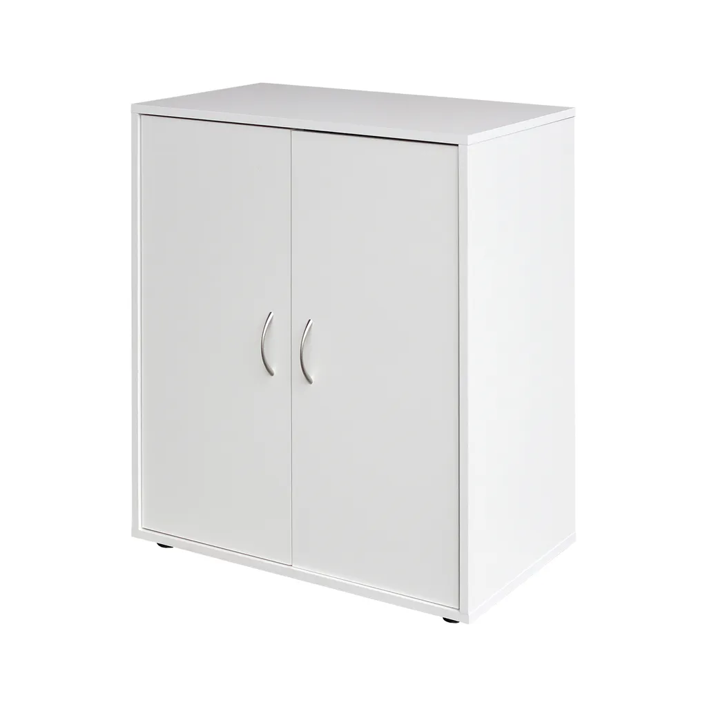 Commode 1501 blanc avec 2 portes - Mobilier robuste au style scandinave