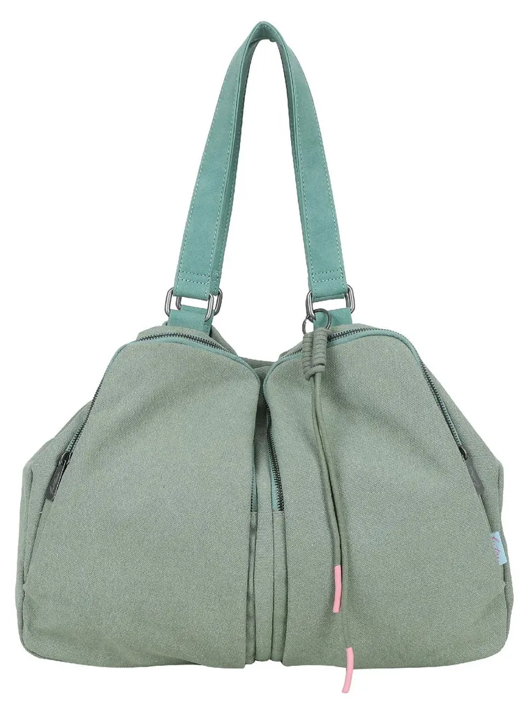 Sac shopper Donny Canvas de Fritzi aus Preußen gris-vert élégant