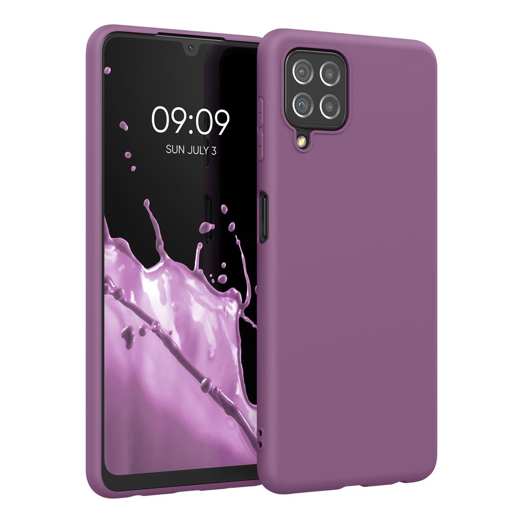 kwmobile Hülle kompatibel mit Samsung Galaxy A71 Hülle Silikon gummiert Handy Case in Pastell Lavendel Handyhülle