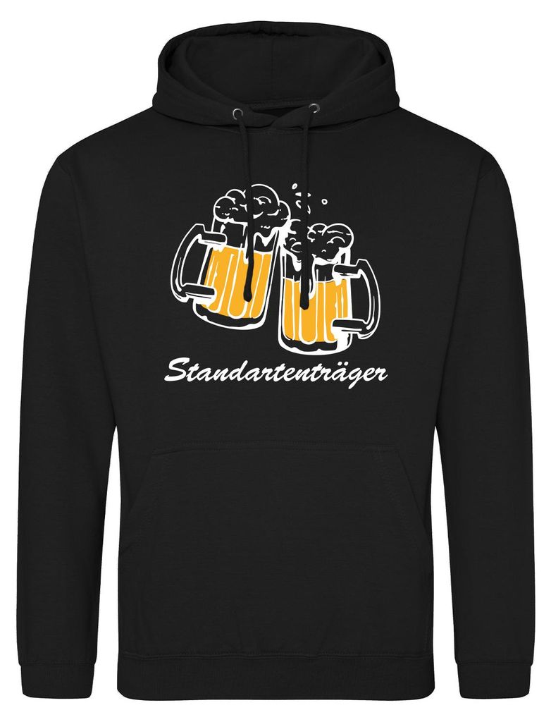 Huuraa Uni Hoodie Standartenträger Schützenfest M Deep Black Vegan Sweatshirt Geschenkidee