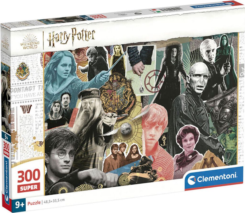 Clementoni Supercolor Harry Potter Kinder Puzzle 300 Teile - Harry Potter Puzzle 48,5 x 33,5 cm für Kinder ab 9 Jahre - Geschicklichkeitsspiel von...