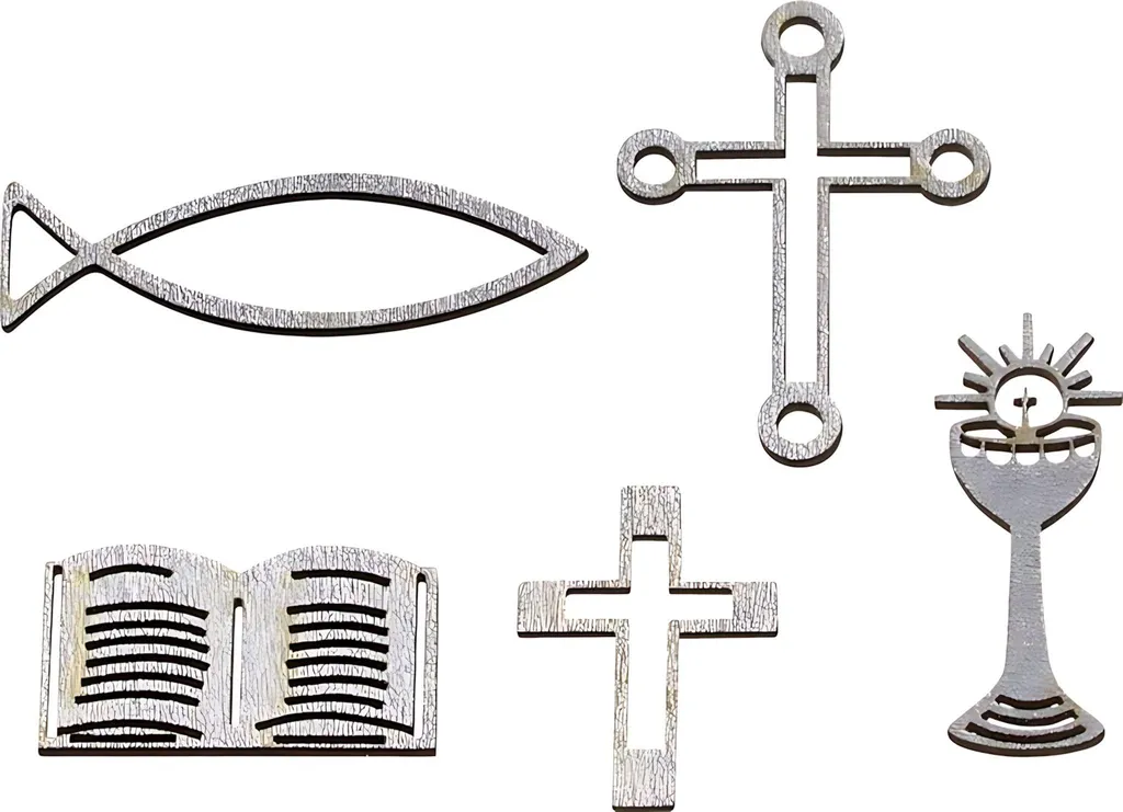 KNORR prandell 218002504 Litière Déco Communion Confirmation Argenté