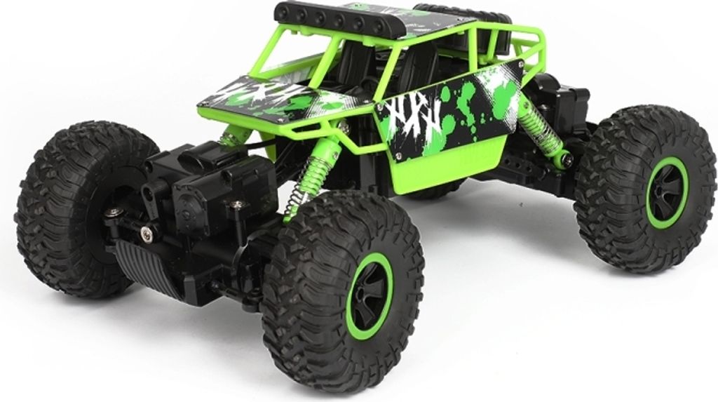 X Power S-001 1:18 Mini 2.4G 4WD RC Crawler Off Road Car, 130 Strong Magnetic Carbon Brush Motor(Green)