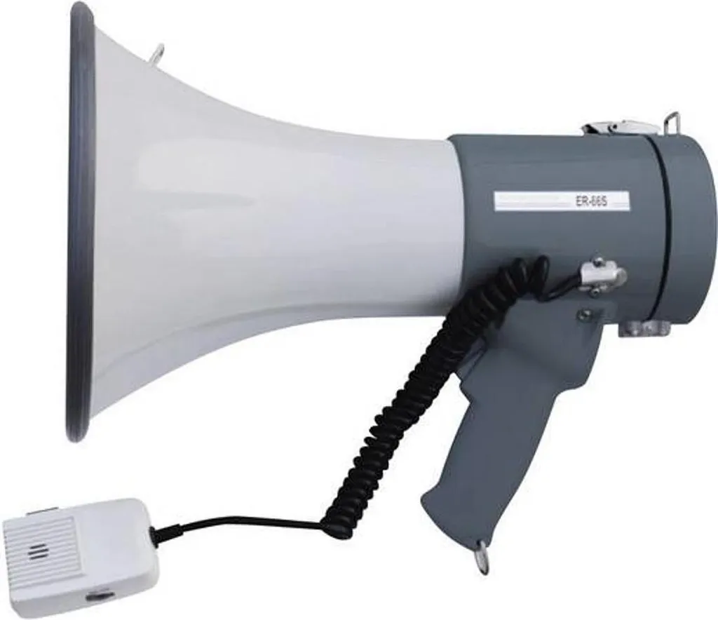 Mégaphone SpeaKa Professional ER-66S avec micro à main et sangle