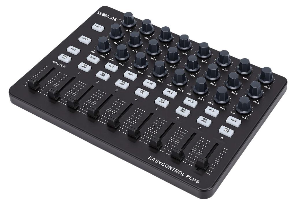 MIDI-Keyboard-Controller, tragbarer MIDI-Controller, Werkzeug zur Musikproduktion, Regler, Schieberegler und Tasten für Arrangement und Aufnahmest...