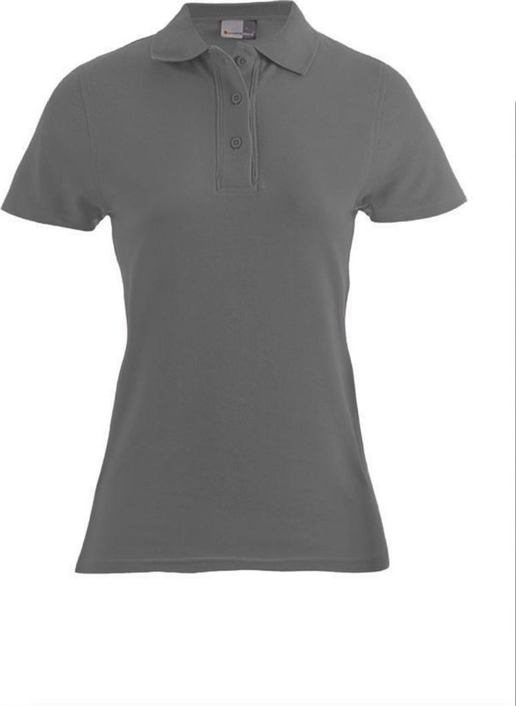 Superior Poloshirt Damen, Stahlgrau, S