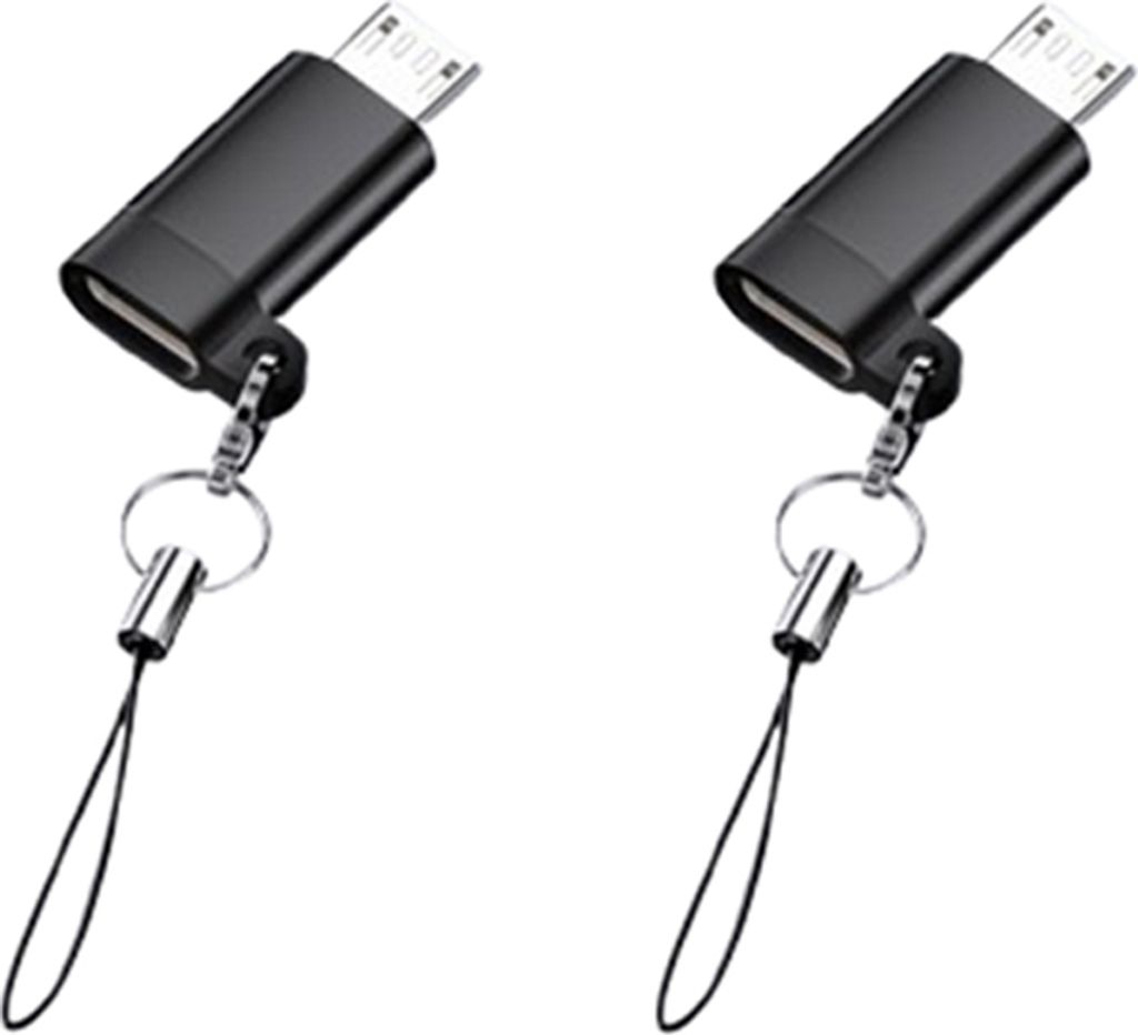 INF 2er-Pack Typ-C-auf-Android-Adapter zum Laden und für die Datenübertragung