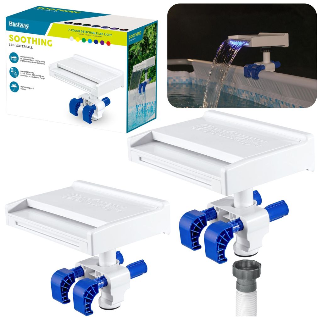 Bestway 58619 / 24, Bazénová fontána, Modrá, Biela, ABS, Obrázok produktu 
