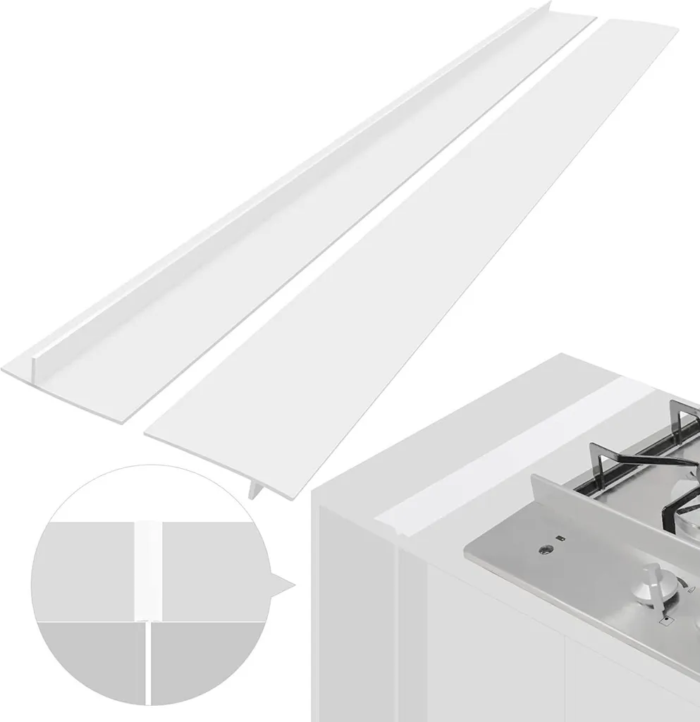 INF Striscia Fornello 61,5 cm Bianca (2 Pezzi) | Sigillante Cucina Professionale