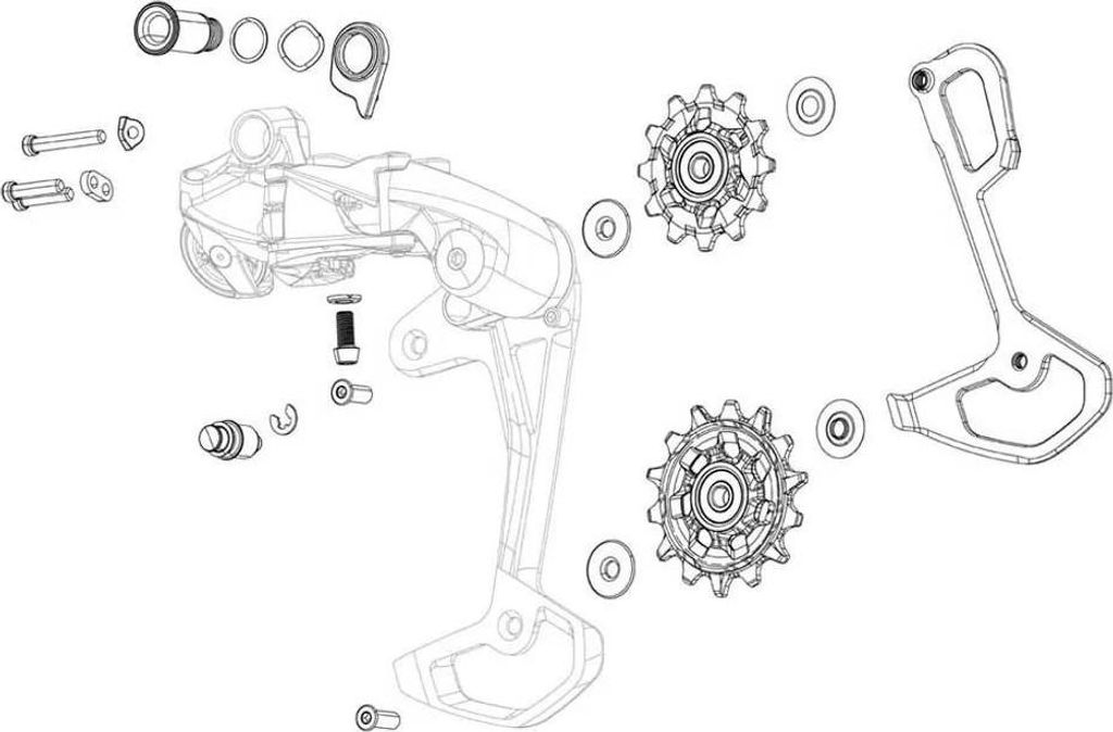 Sram 11.7518.104.022 Stabilisatorbaugruppe Durchsichtig  Produktbild 