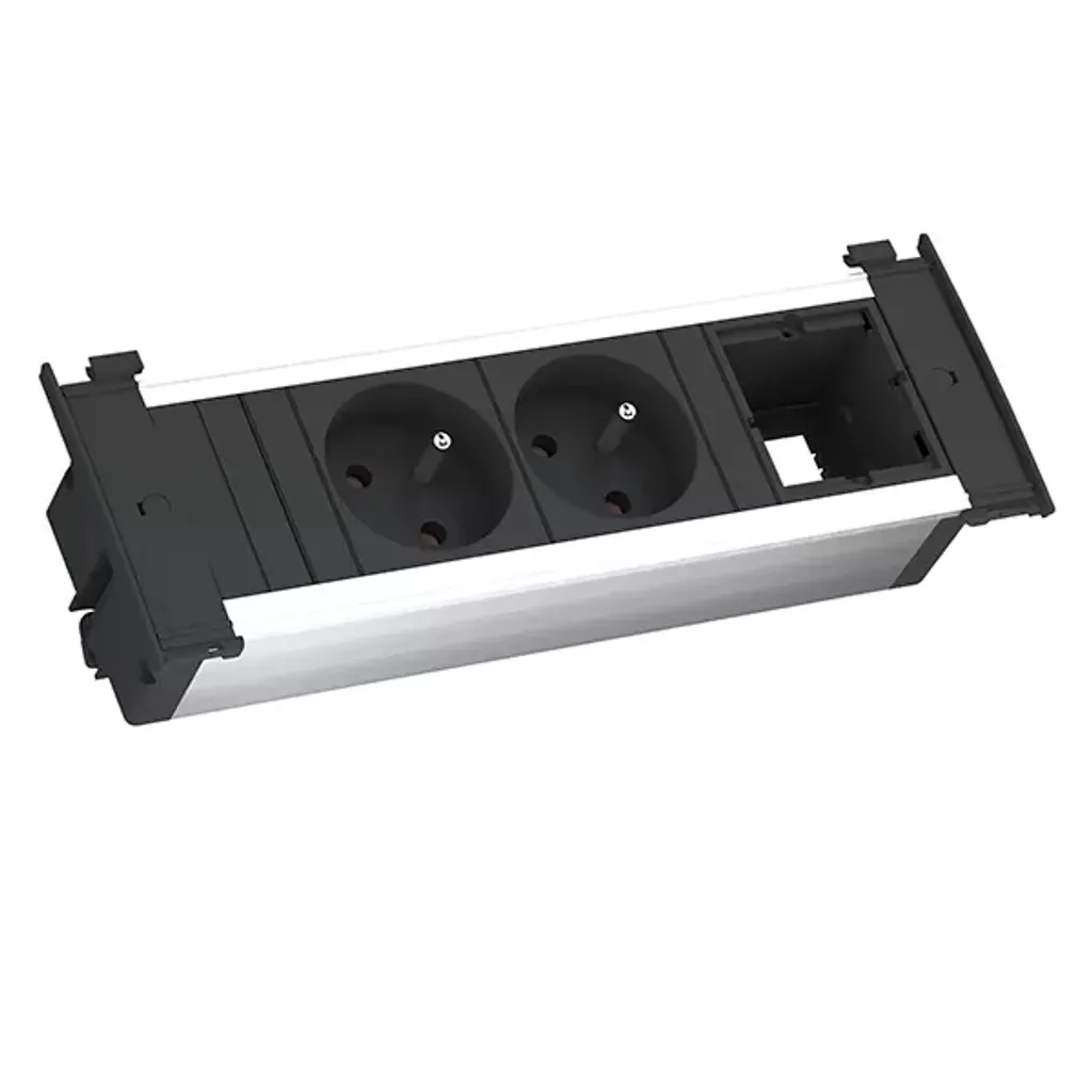 Bachmann KAPSA S Prise Encastrable 2xUTE et Module Personnalisable 2m