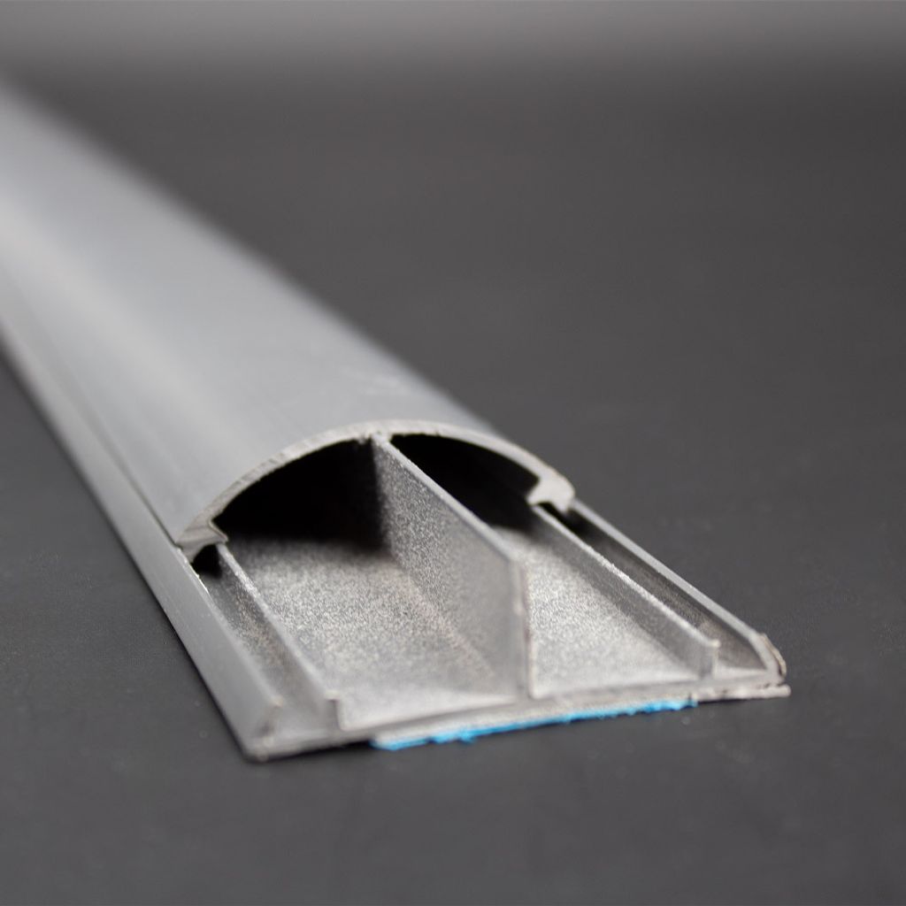Bodenkanal 15x50mm 1m grau Selbstklebend Produktbild 3