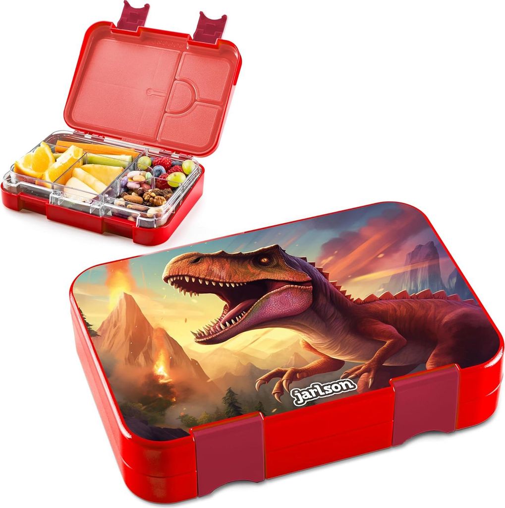 Lunchbox für Kinder mit Fächern - Bento-Box, auslaufsicher und hygienisch, perfekt für die Schule