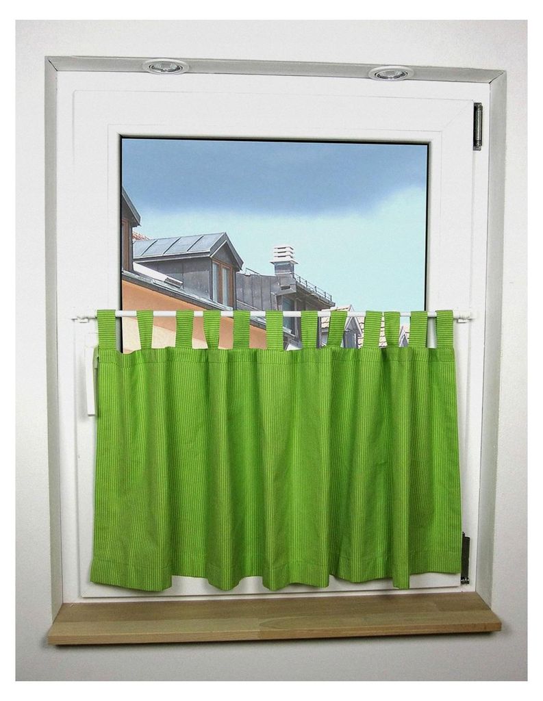 Klemmstange für Scheibengardinen, ausziehbar von 55 bis 85 cm, Ø 12 mm, weiß