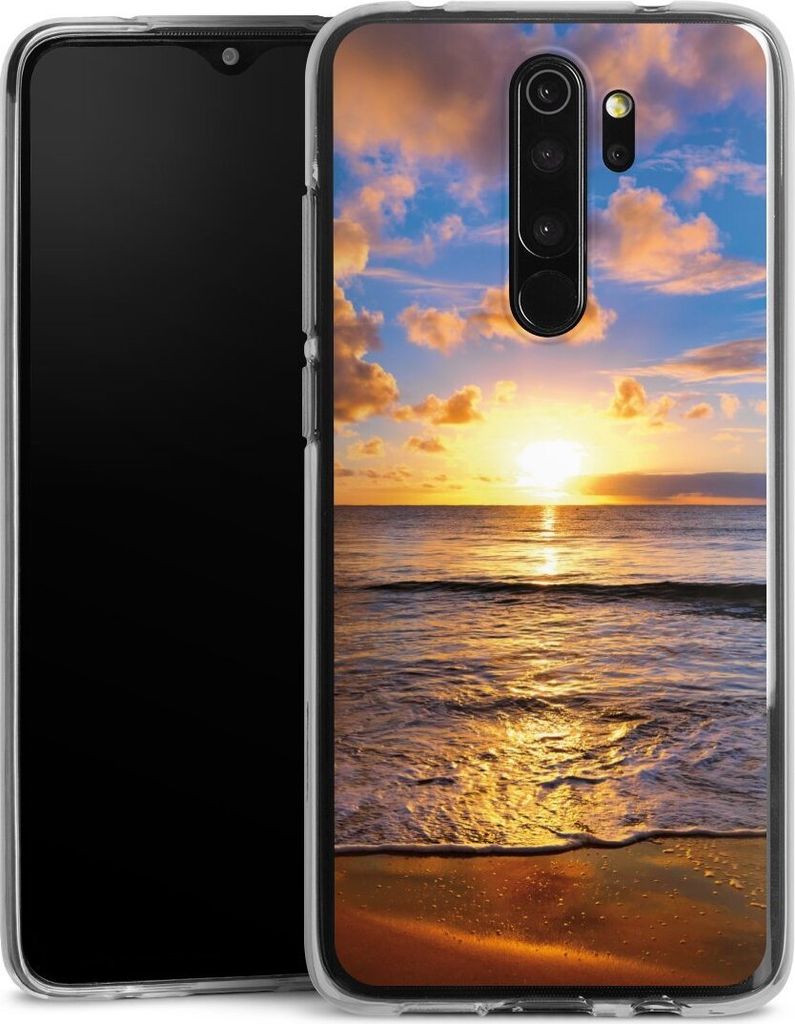 DeinDesign Handyhülle für Xiaomi Redmi Note 8 Pro Silikon Hülle Case Smartphone Schutzhülle Meer Sonnenuntergang Strand