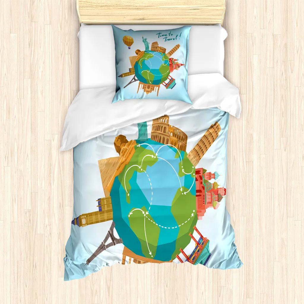 Copripiumino Mondo ABAKUHAUS 135x200 | Viaggia con la Fantasia a Letto