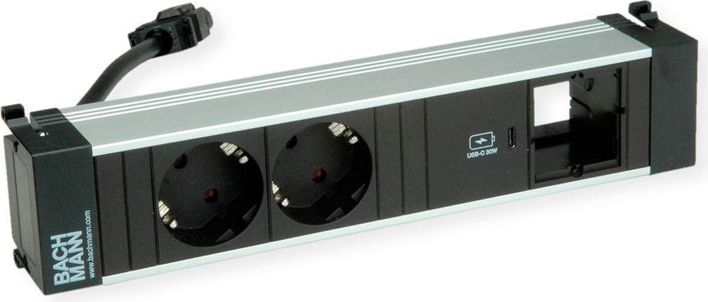 Bachmann Power Frame M 2Xcee7/3, 1Xusb C 30W 1Xcm 0,2M Gst18