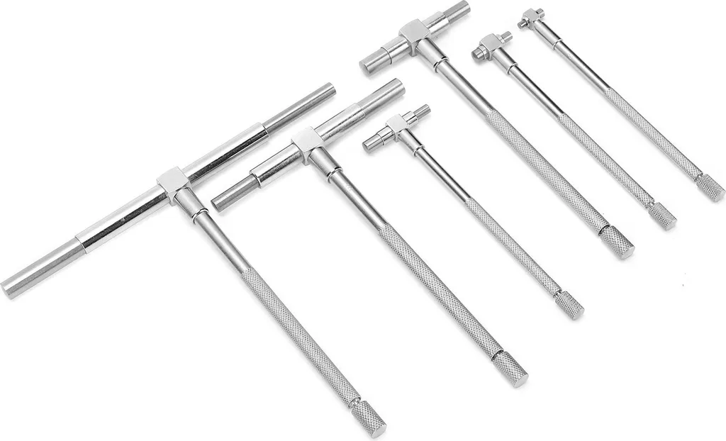 Set de 6 jauges d'alésage réglables avec piston à ressort et blocage vis - 5