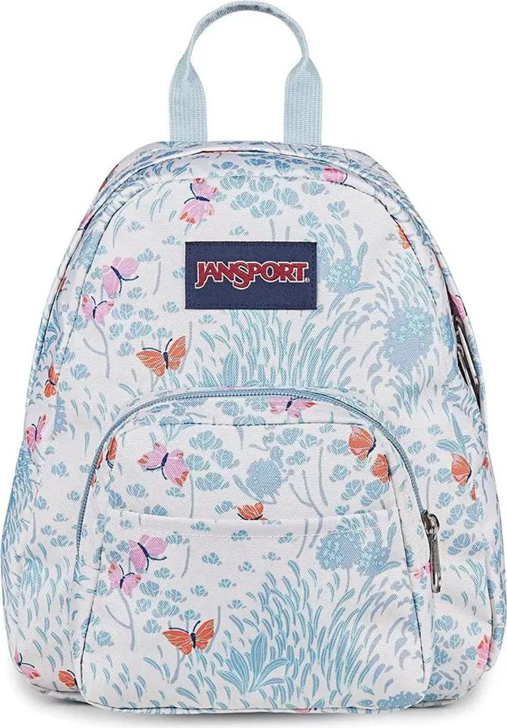 Sac à Dos JanSport Half Pint 10L Robuste en Toile Blanche et Bleue