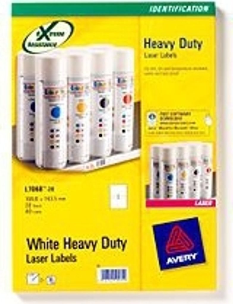 Avery Heavy Duty Laser Labels, Weiß, Laser