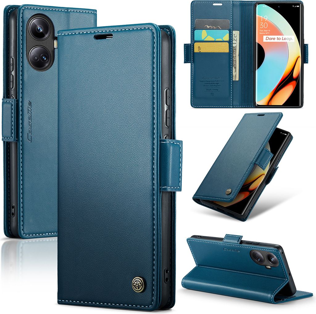 Realme 10 Pro+ Hülle, Leder Brieftasche Kartenfach Produktbild 