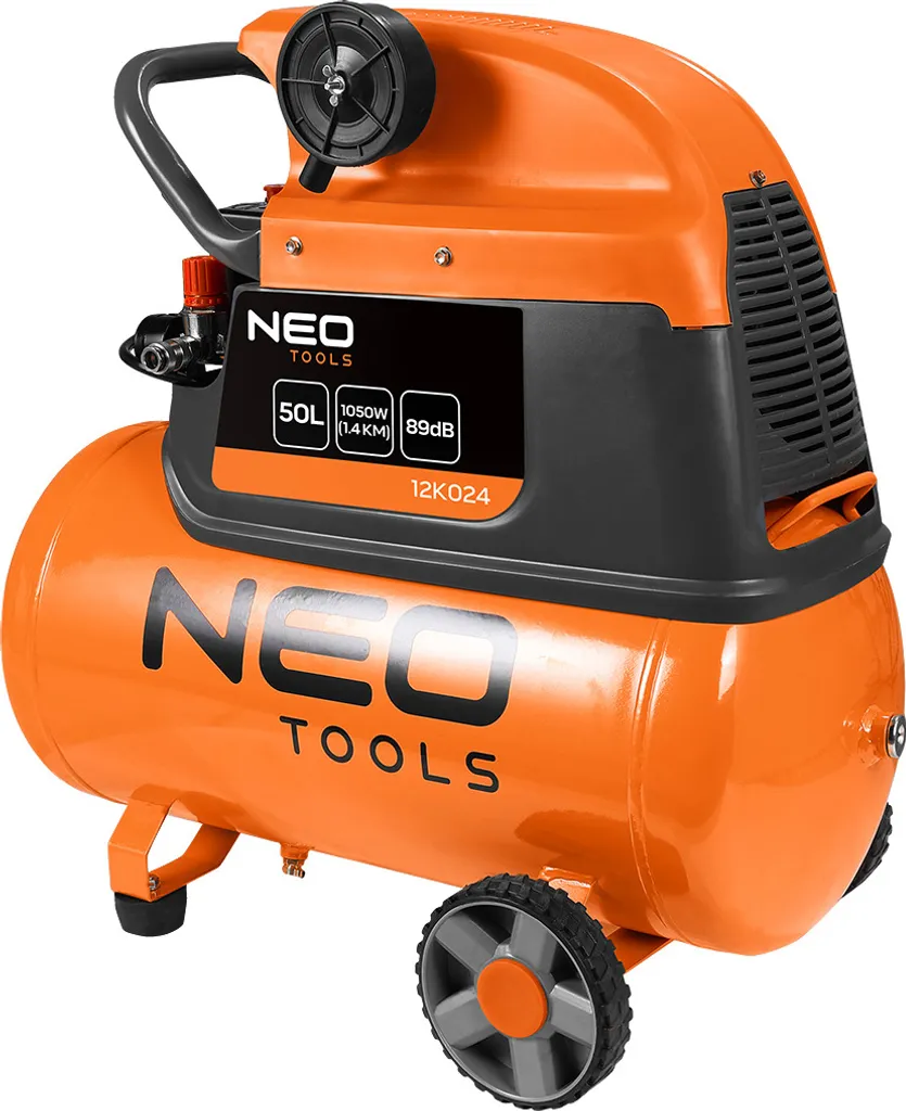 Compresseur d'air 50L NEO TOOLS : fini les pannes d'air à 8 Bar 1050W
