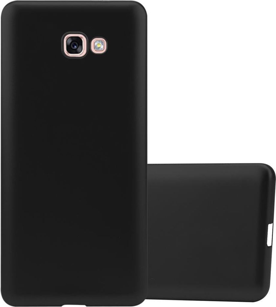 Cadorabo Schutzhülle für Samsung Galaxy A7 2017 Hülle in Schwarz Handyhülle TPU Silikon Etui Cover Case