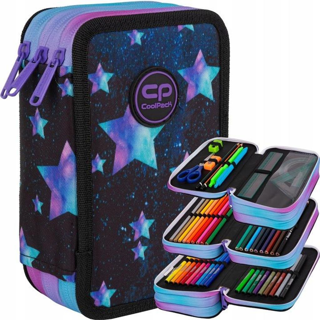 Coolpack 3-Fächer-Federmäppchen JUMPER mit STAR NIGHT Produktbild 
