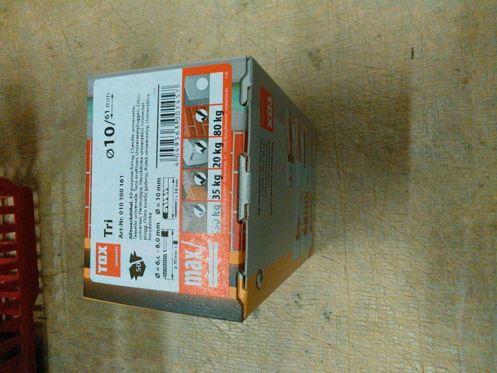 TOX 010100161 TOX TRI 10/61 010100161 Universaldübel Ø 10 Productafbeelding 