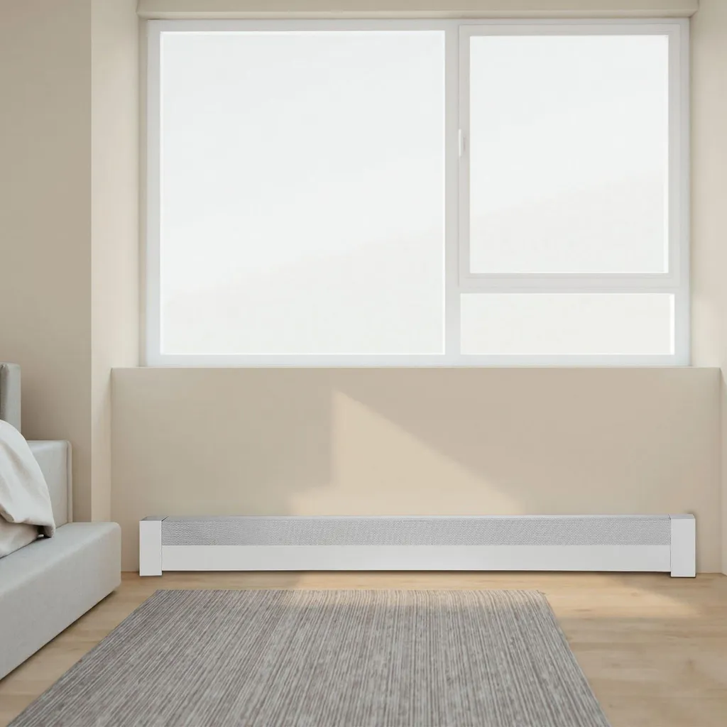 Habillage de radiateur électrique standard blanc en acier série Basic - 8