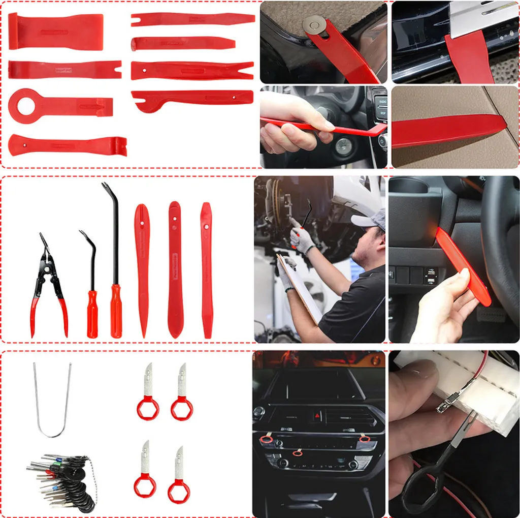 Kit Di 5 Strumenti Per Smontaggio Cablaggio Auto – Sonde In Acciaio Al Titanio E Plastica, 1.5/1.3/1.0/0.8 Mm, Per Rimuovere Terminali E Pin - 3
