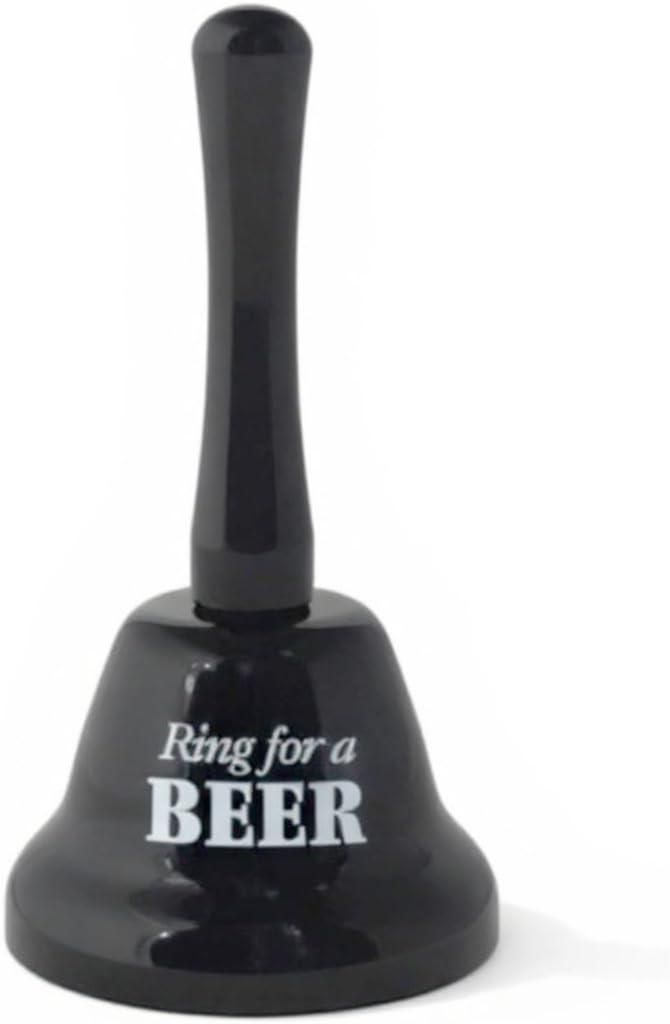 Klingeln Sie, wenn Sie etwas trinken möchten. Bronzeglocke.