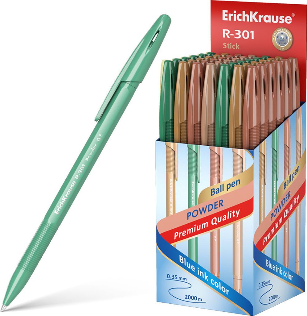 Kugelschreiber R-301 Powder 0,35mm 50er Pack Blau