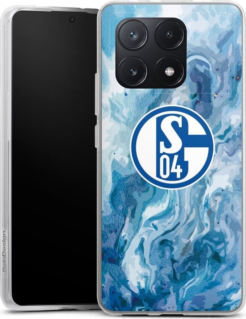 DeinDesign Handyhülle für Xiaomi Poco X6 Pro Silikon Hülle Case Smartphone Schutzhülle FC Schalke 04 Fanartikel Logo