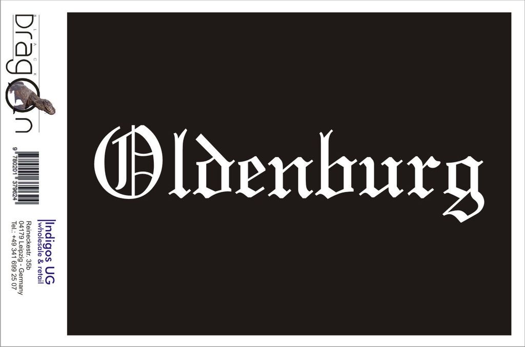 Aufkleber / Autoaufkleber - JDM / Die cut / Auto / OEM - Stadt Oldenburg - 200x50mm pink - Heckscheibe / Heckscheibenaufkleber