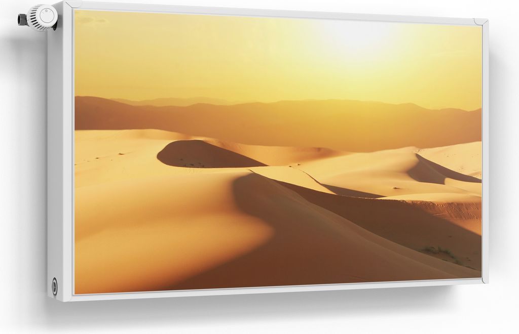 DEQORI Magnetmatte Heizung beschreibbar 100x60 cm 'Goldene Stille' Magnetfolie