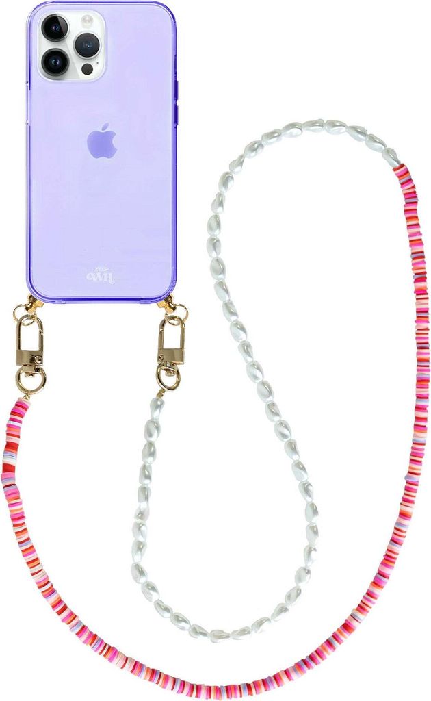 Island Girl Cord Hülle Purple - Long Cord - Kompatibel mit iPhone 14 Pro Max