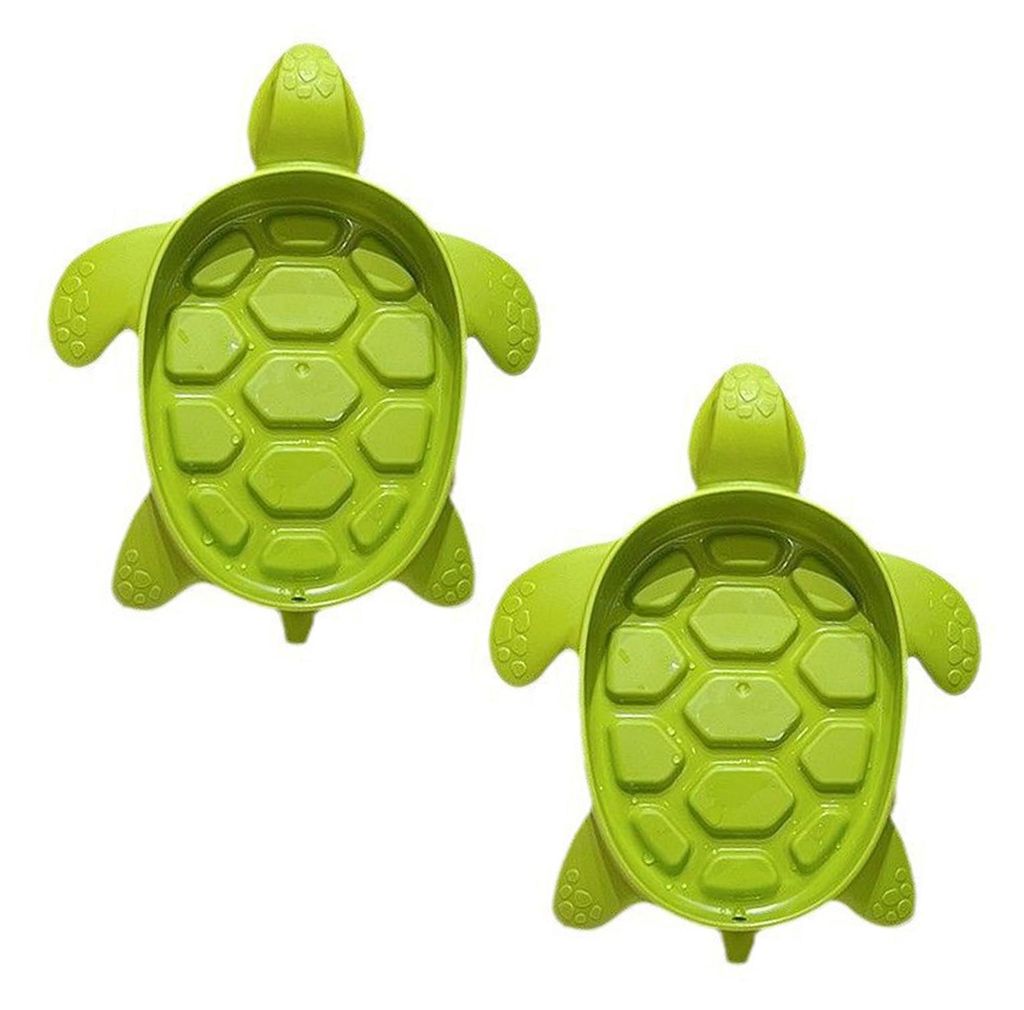 1/2 Stück Seifenschale in Schildkrötenform aus PP-Material, Seifenhalter für Dusche, Bad und Küche, rutschfeste Seifenablage, Heimdekoration