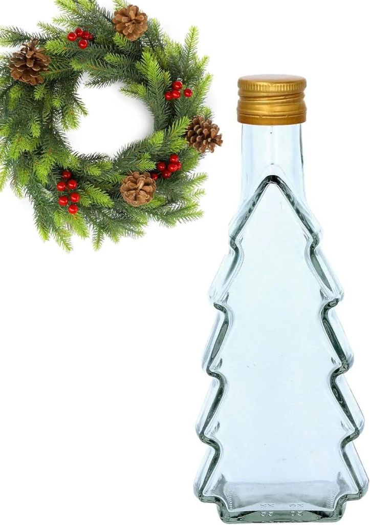 8 x 500ml Weihnachtsflaschen Likörflaschen Schnapsflaschen Geschenkflasche