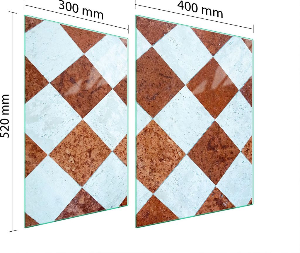 Glasschutzplatte Für Herd 70X52 Mosaik