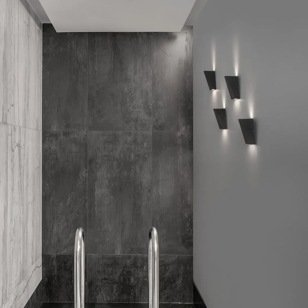 Applique LED up&down Miley Mini Nova Luce IP54 anthracite pour mur extérieur - 7